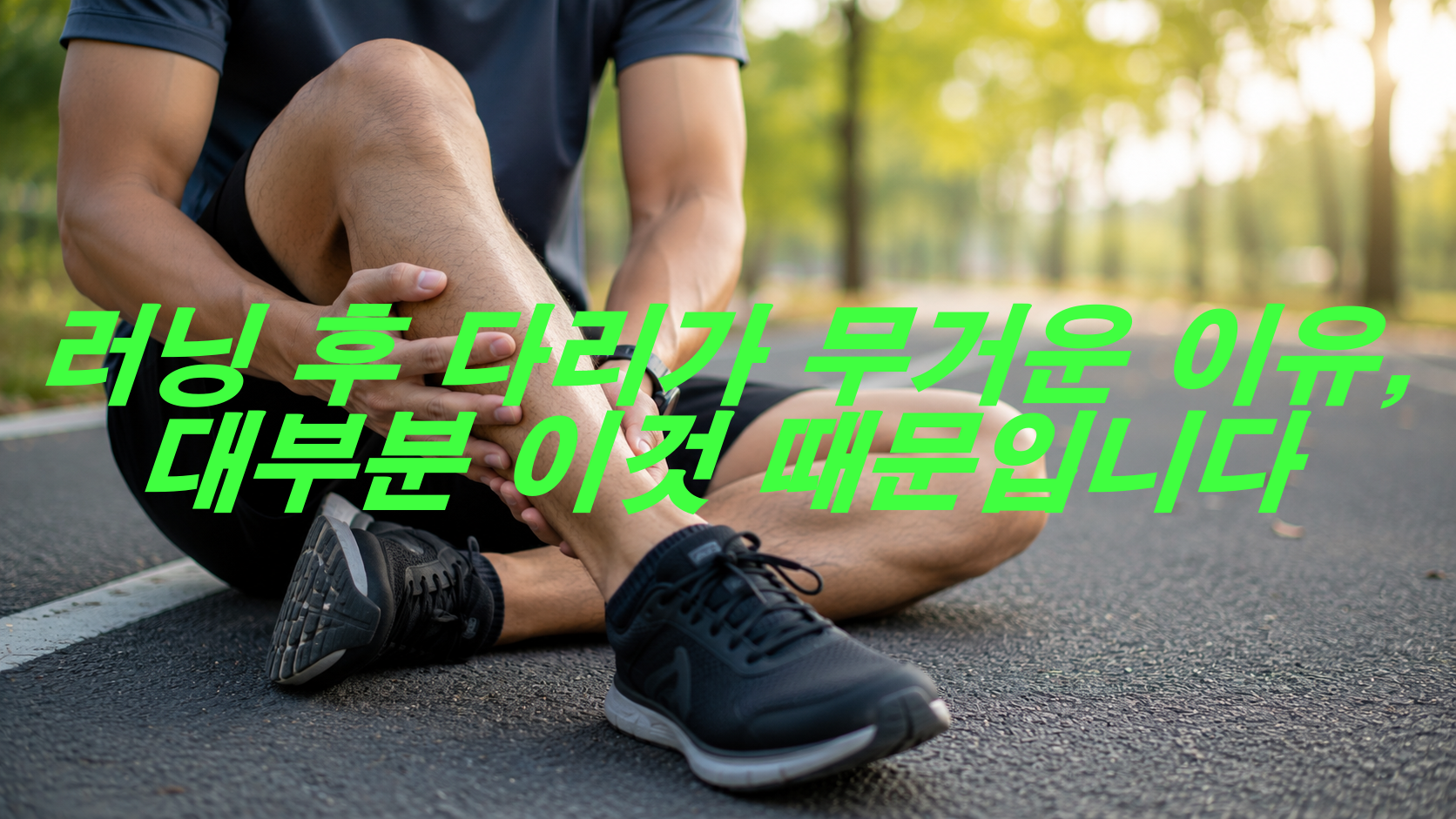 러닝 후 다리가 무거운 이유, 대부분 이것 때문입니다