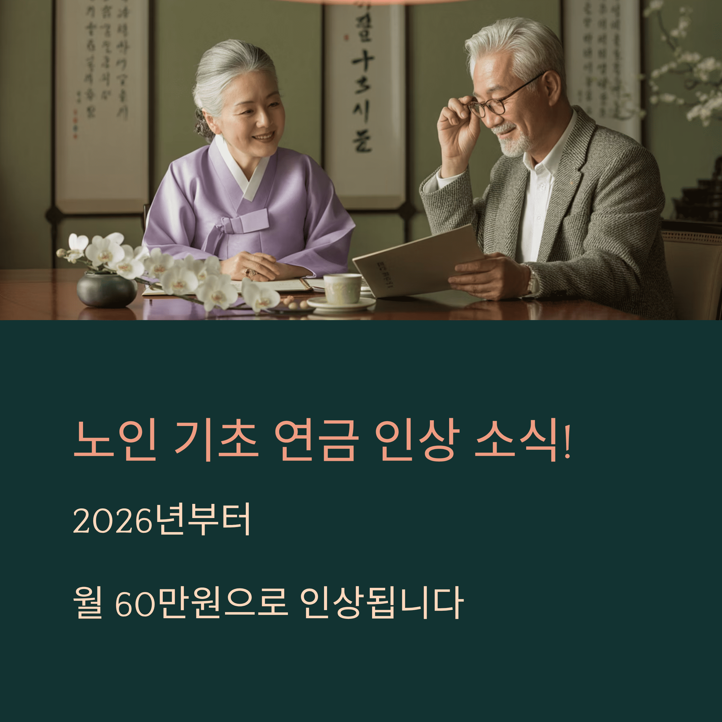 2026년 노인 기초 연금 인상