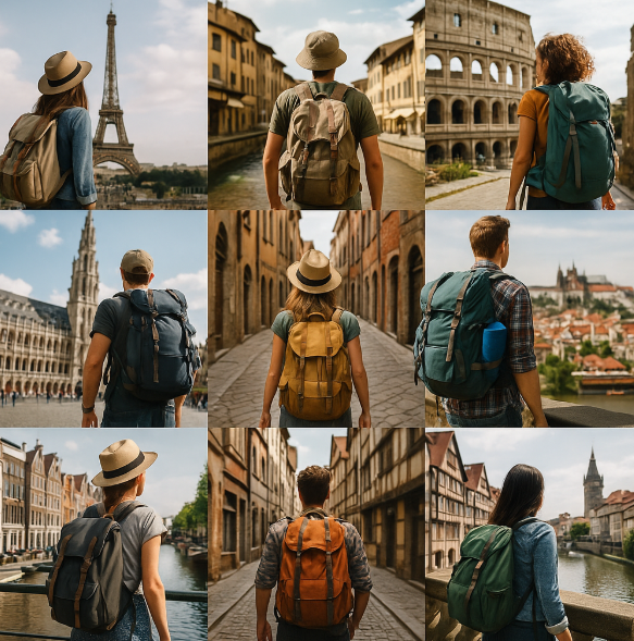 유럽 여행 필수품 관련 사진