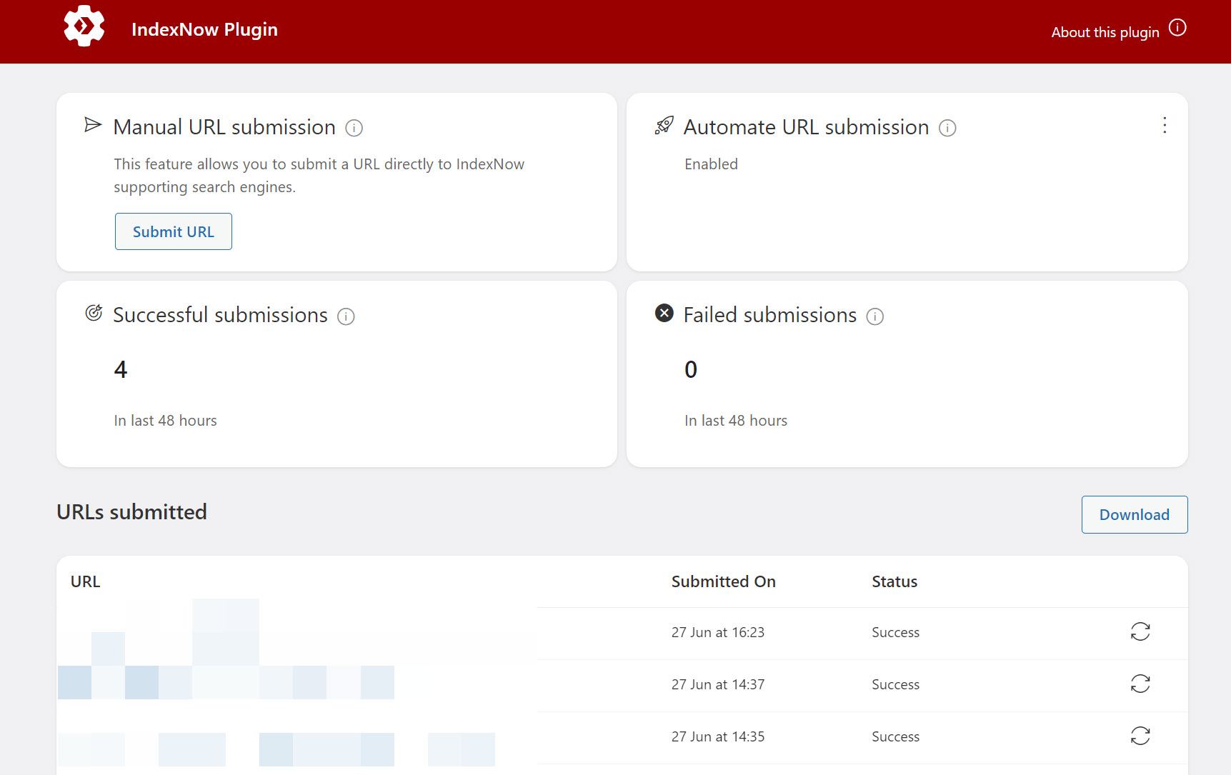 Microsoft에서 만든 워드프레스용 IndexNow 플러그인