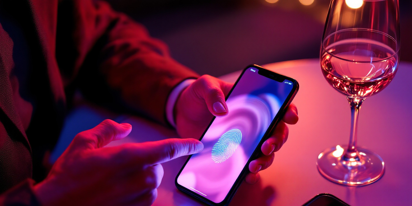 스마트폰 지문인식 사진