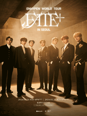 2024 엔하이픈 콘서트 월드투어 FATE PLUS IN SEOUL 포스터