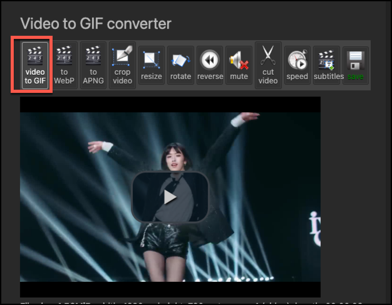 video to gif