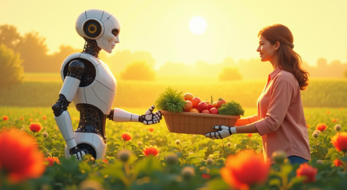 사회 문제 해결을 위한 AI 이미지입니다.