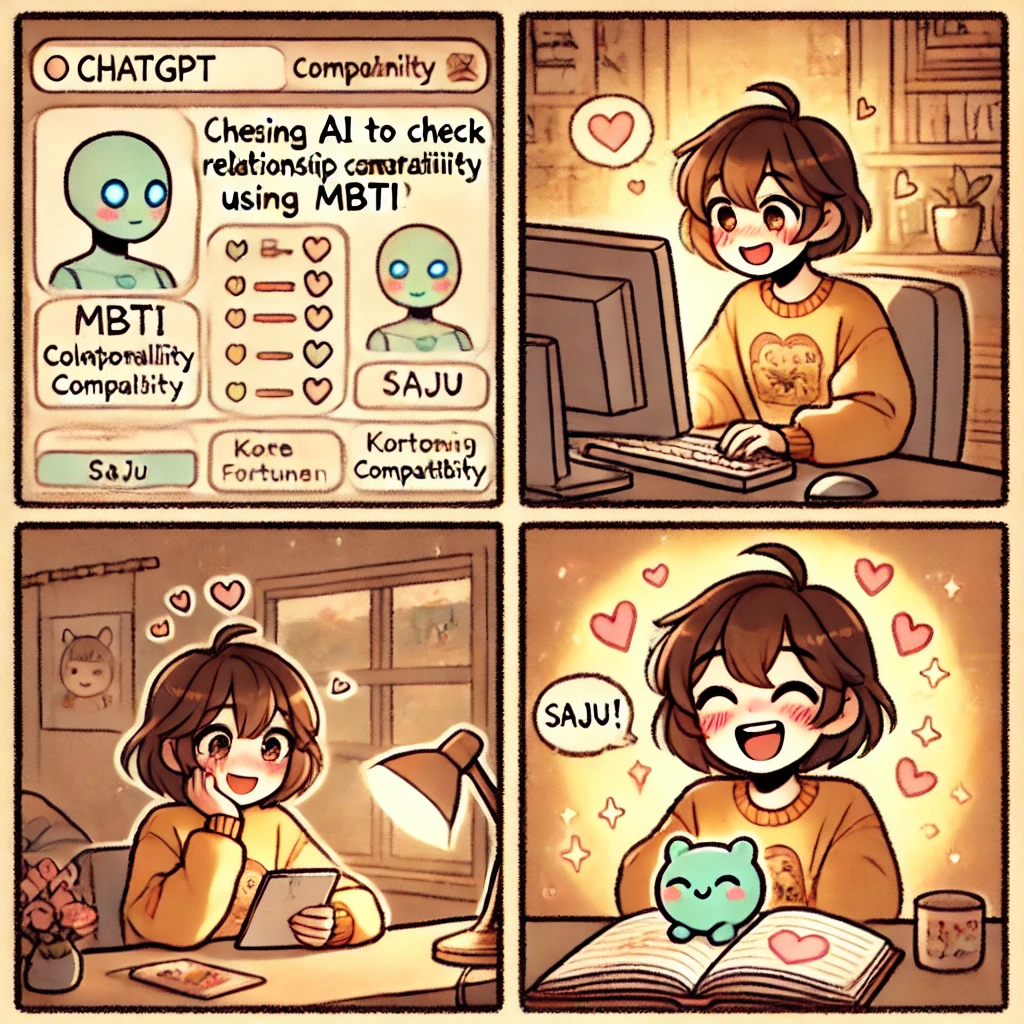 챗gpt MBTI 사주궁합 프롬프트 무료보기 관련 사진