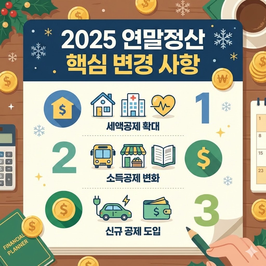 2025년 연말정산 작년처럼 했다가는 세금 폭탄 맞습니다