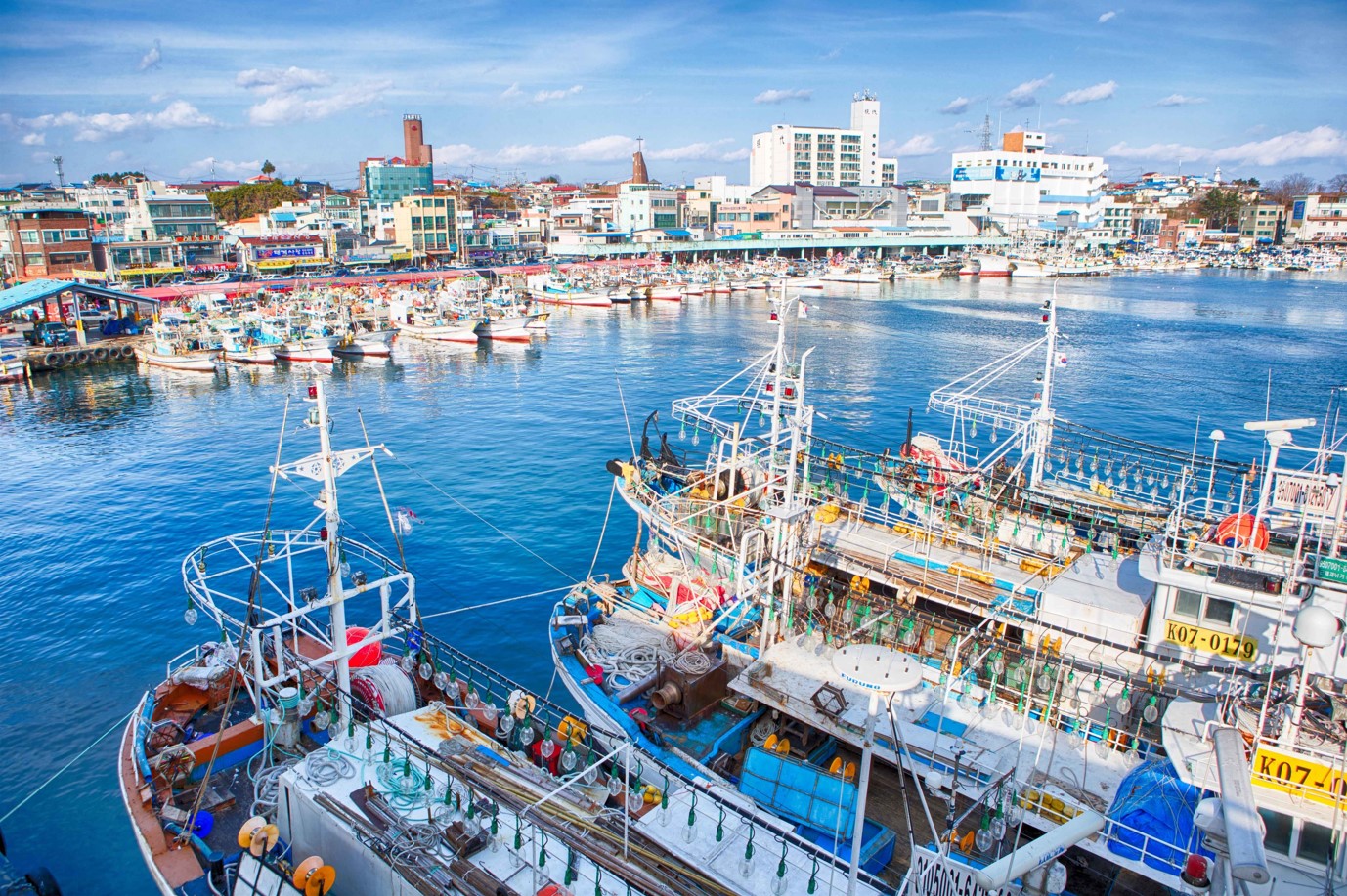 주문진항의-풍경