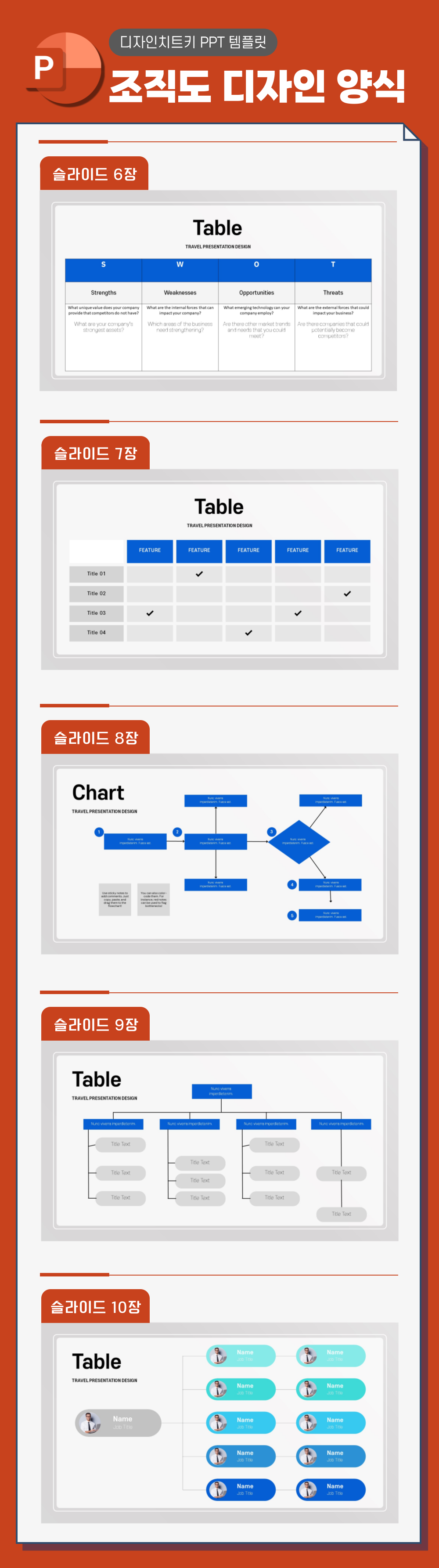 체계도 양식 피피티 템플릿 페이지 2
