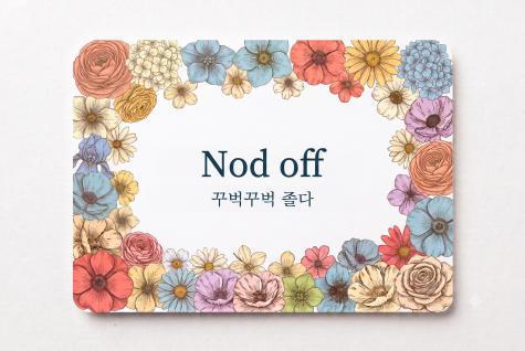 Nod off 꾸벅꾸벅 졸다