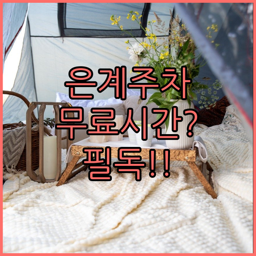 은계상업지구 무료 주차 시간대 정보와..