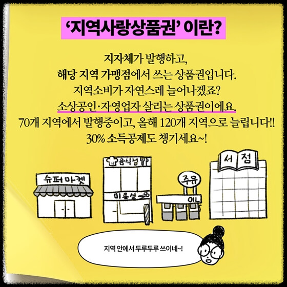 지역상품권 소득공제 받는 방법