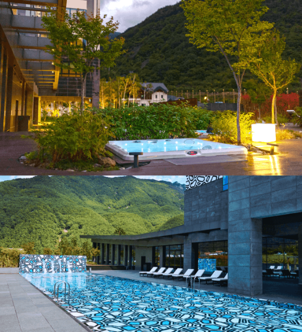 파크로쉬 리조트 앤 웰니스 외부 수영장 자쿠지