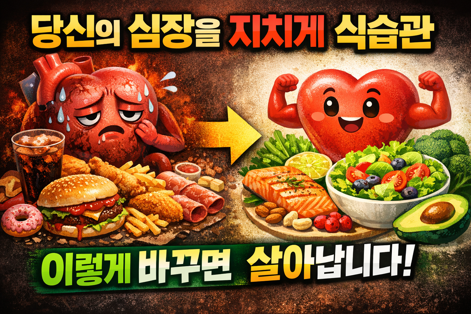 당신의 심장을 지치게 하는 식습관