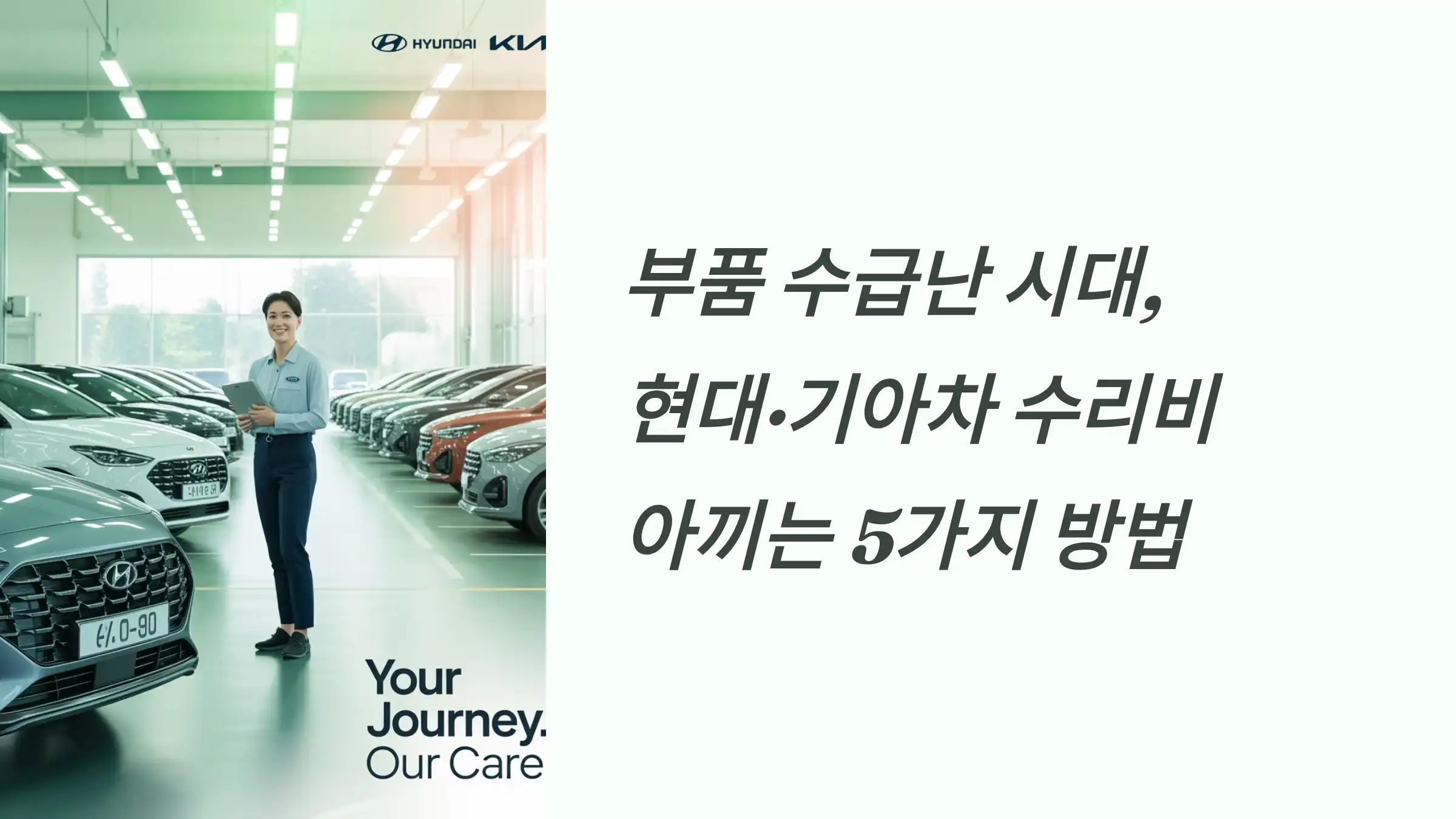 부품 수급난 시대, 현대·기아차 수리비 아끼는 5가지 방법