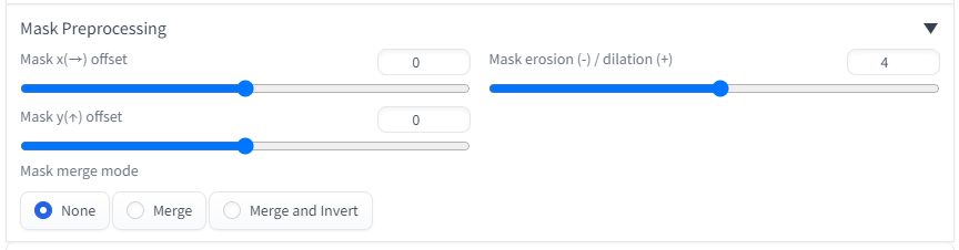 ADetailer - Mask Preprocessing 설정