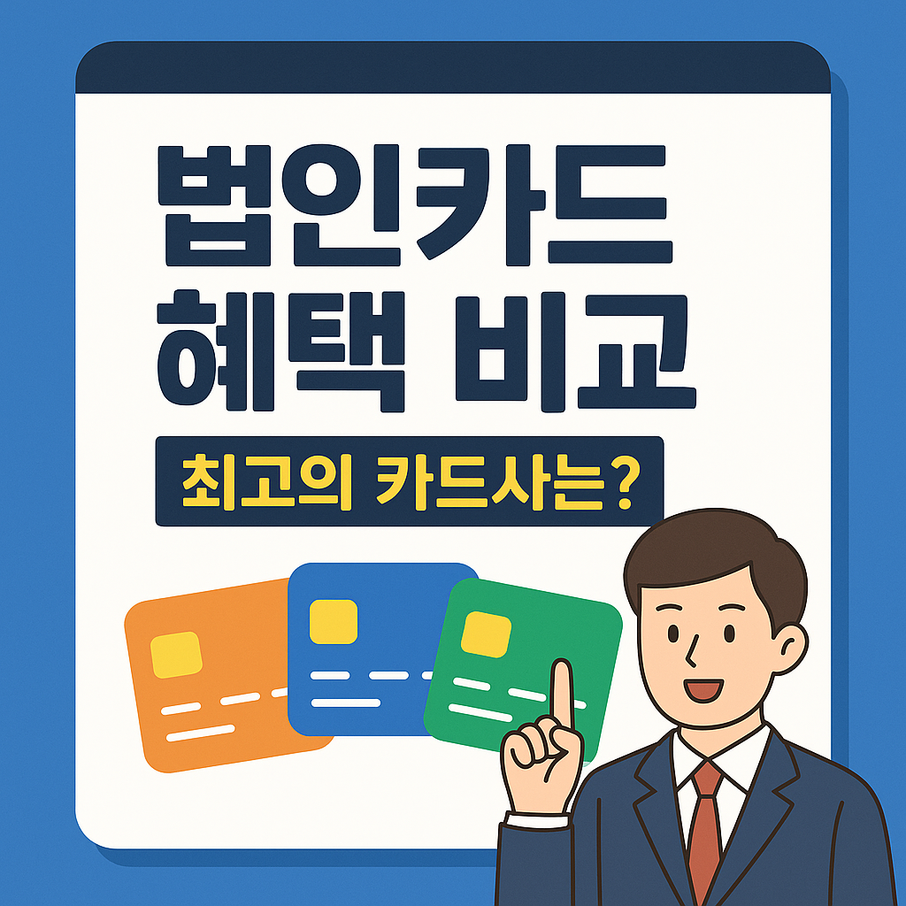 [법인카드 혜택 비교] 제대로 안 보면 연 300만원 날립니다