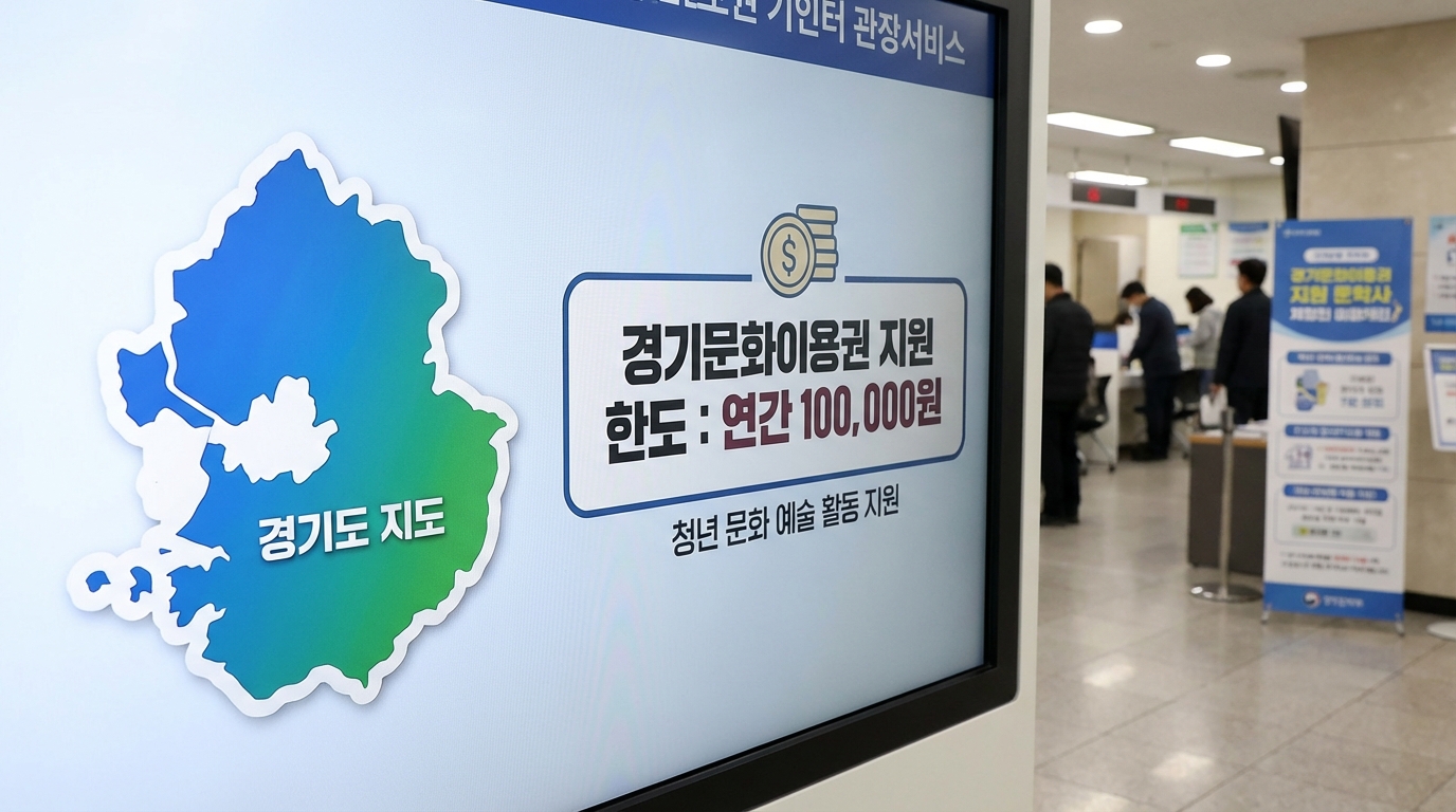 경기컬처패스 지원금 한도와 경기도 지도 아이콘