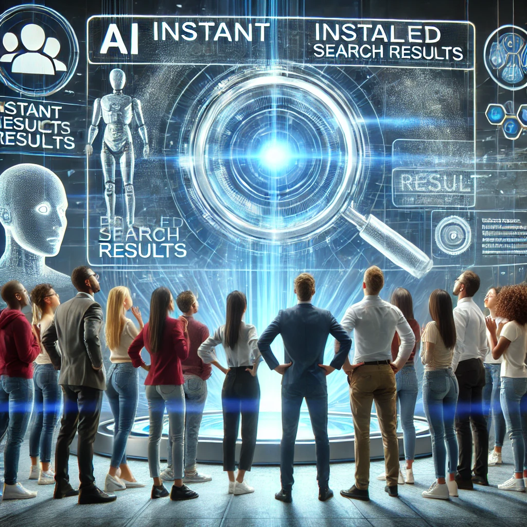 AI의 등장으로 놀라는 사람들의 모습