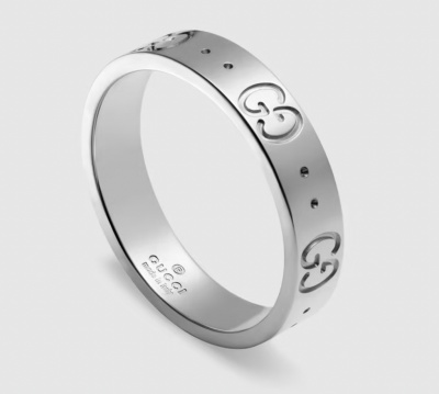 구찌 아이코닉 반지 화이트골드