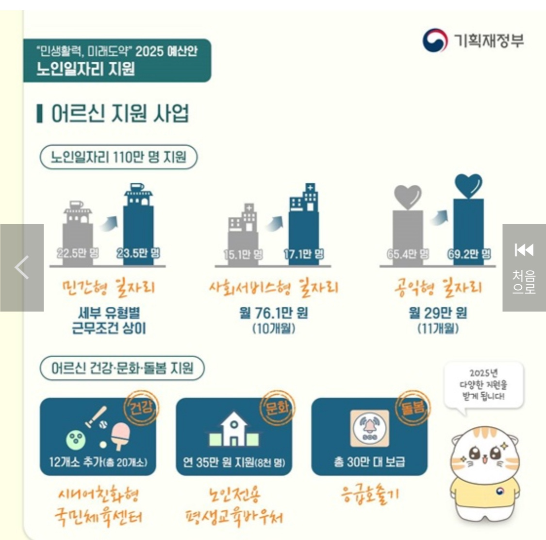 노인일자리 2025 홍보 포스터