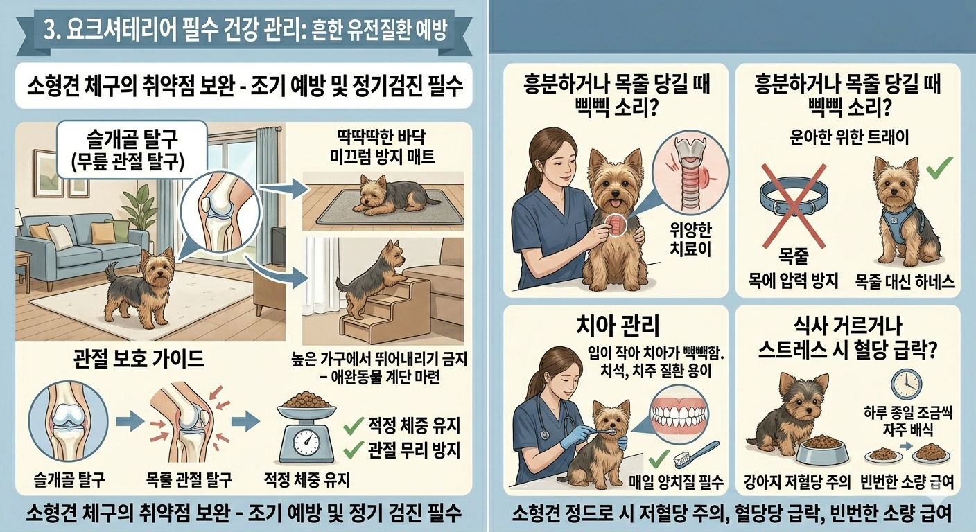 요크셔테리어 필수 건강관리