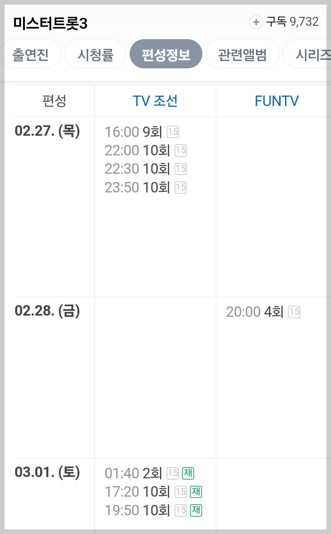 미스터트롯3투표
