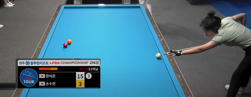 한지은 VS 손수민 PPQ라운드 경기 결과 (프로당구 2023-24시즌 개막전) 2