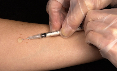 주사맞는 모습 기장군 대상포진