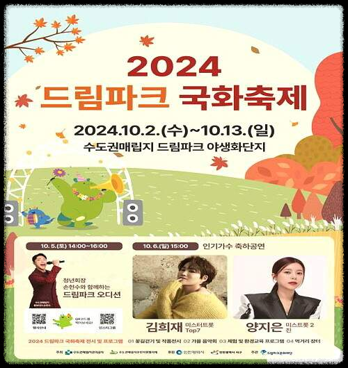 2024 드림파크 국화축제: 인천의 가을 대표 꽃 축제