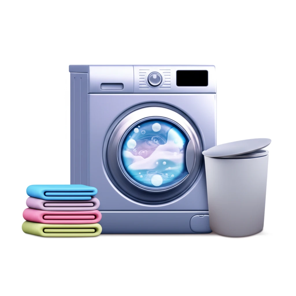 독감 바이러스 사멸을 위한 고온 세탁..