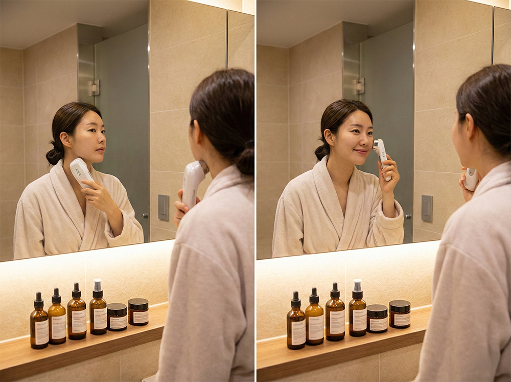 HIFU LDM 순서, 홈케어루틴, 물방울초음파, 홈뷰티디바이스, 리프팅기기