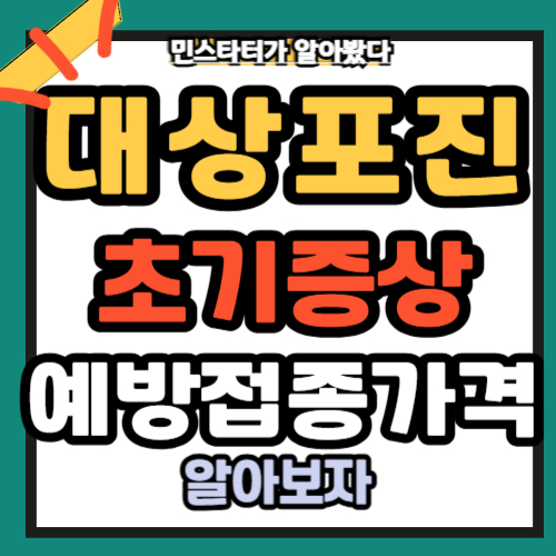 대상포진 초기 증상 가렵다 예방접종가격