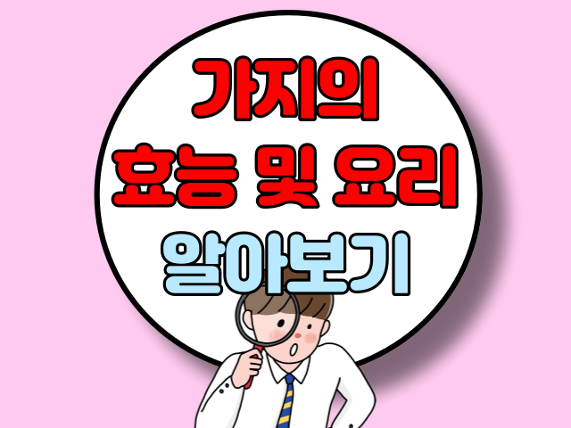 가지의 효능 및 요리
