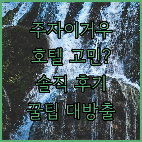 주자이거우 호텔 고민? 솔직 후기와 