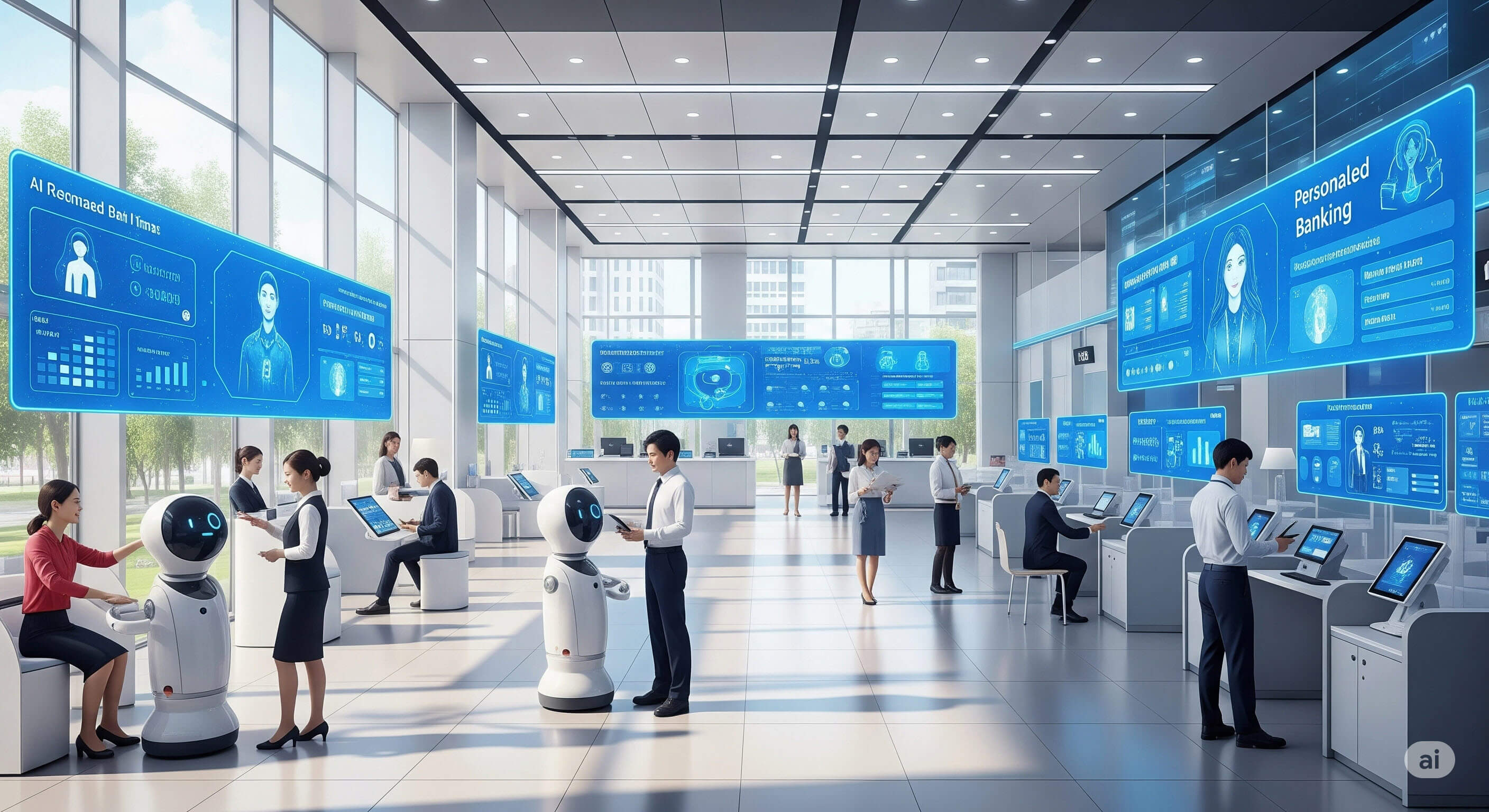 AI시대의 은행 이미지