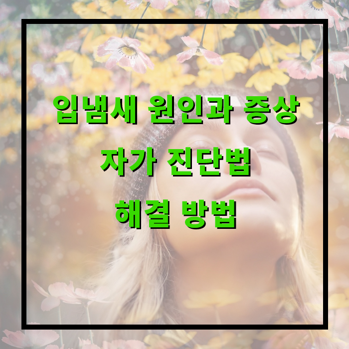 입냄새 날 때 어떻게 해야 할까? 원인과 증상 자가 진단법, 해결 방법