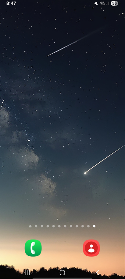 방법 1: 홈 화면의 빈 공간을 길게 눌러보세요