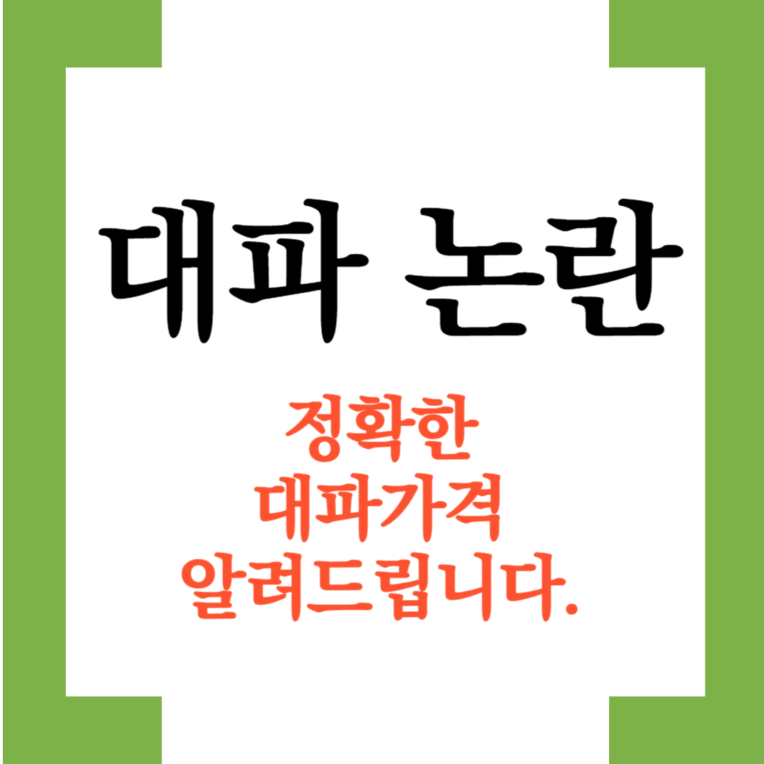 대파 논란