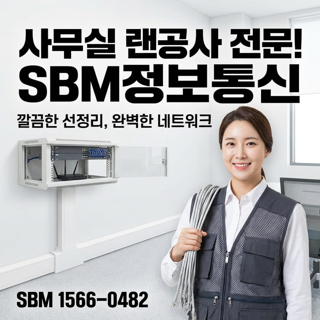 당산 사무실 랜공사 - 끊김 없는 네트워크를 위한 SBM의 3단계 시공 솔루션