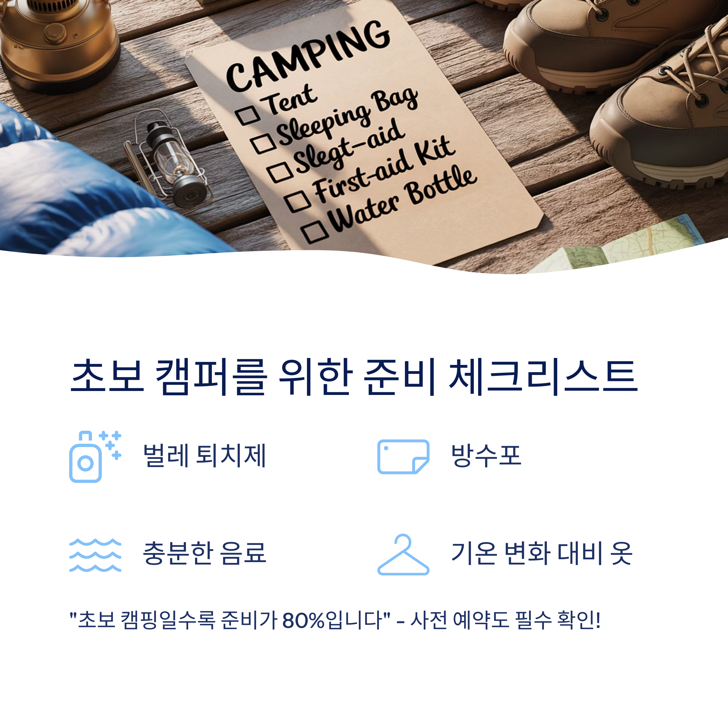 캠핑 전 준비 체크리스트와 주의사항