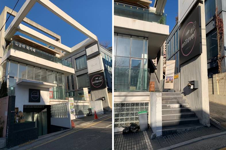 욕망의 북카페, 강남역 카페 외부모습