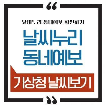 동네 예보 초단기 강수 돌발 소나기 대비 이동 팁_25