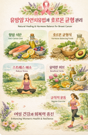 유방암 자연치유법과 호르몬 균형 관리