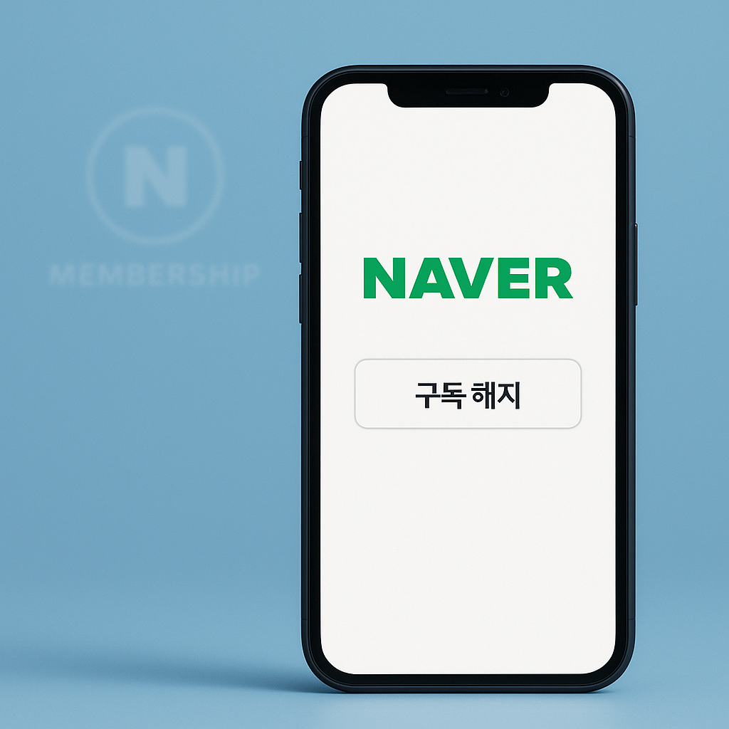 네이버 멤버십 구독해지