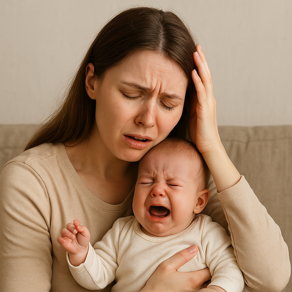 육아를 어려워하는 엄마