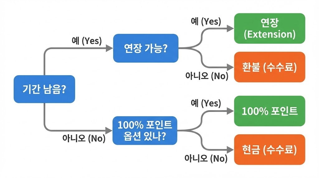 카카오톡 기프티콘 유효기간 만료 환불 2026: 90% 현금 vs 100% 포인트(조건표)
