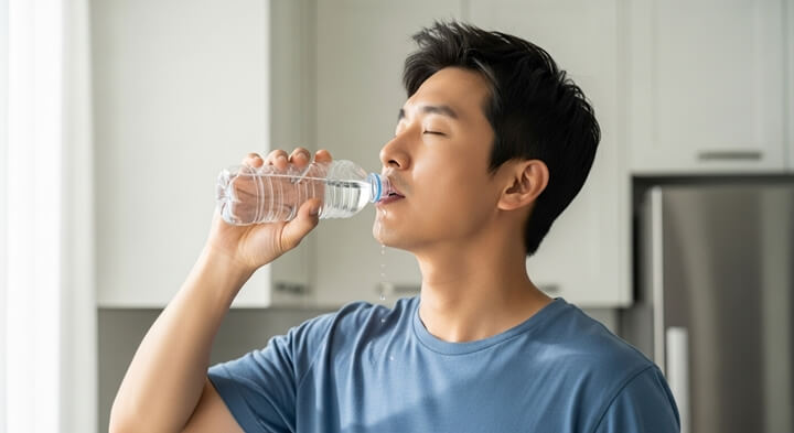 하루물2리터마시기