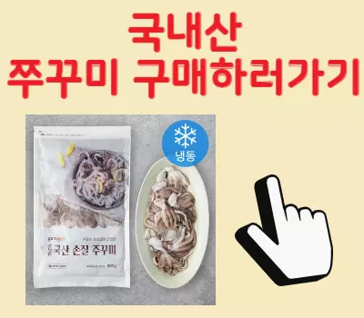 국내산 쭈꾸미