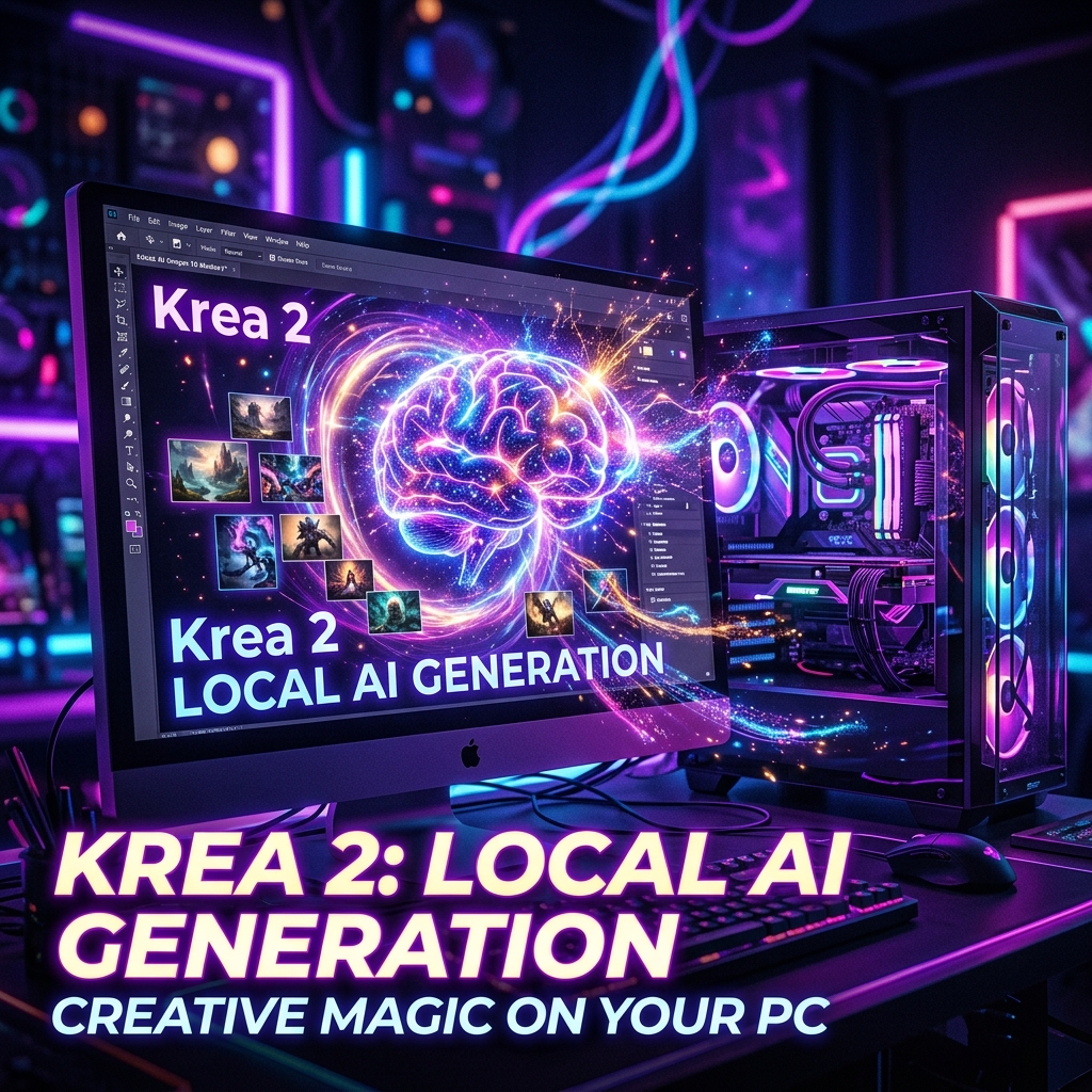 무검열 이미지 생성 AI-가장 창의적인 로컬 AI의 제왕 Krea 2