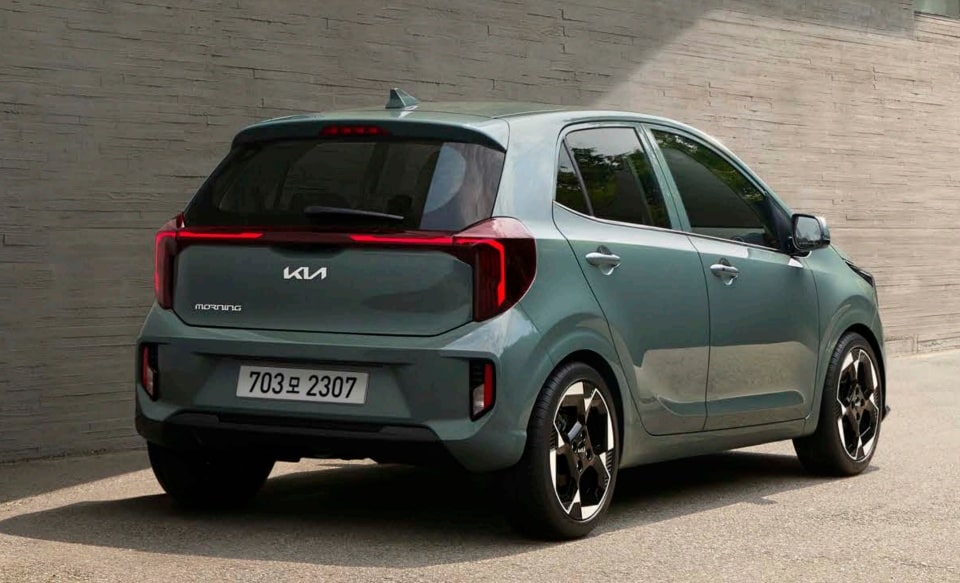 더 뉴 모닝 뒷모습입니다(출처 : 기아).